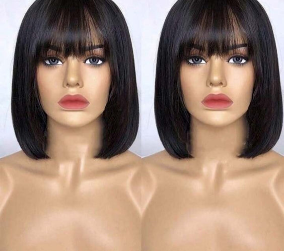 Short Bob Straight Human Hair Wig